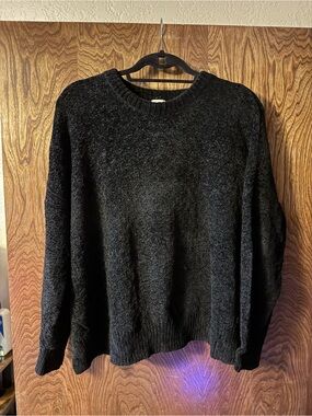 a new day Black Cozy Knit Crewneck Sweater